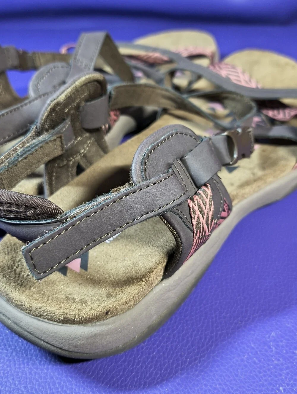 Skechers Reggae Slim Vacay Sandals Women’s 8 brown/pink